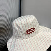 Gucci Retro Stripe Bucket Hat Red - 3