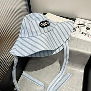 Gucci Retro Stripe Bucket Hat Blue - 5
