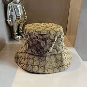 Gucci GG Supreme Canvas Bucket Hat in Beige  - 1