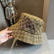 Gucci GG Supreme Canvas Bucket Hat in Beige  - 4
