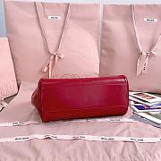 Miumiu Red Leather Top-handle Bag 5BB182 - 28x15x13cm - 6