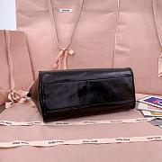 Miumiu Black Leather Top-handle Bag 5BB182 - 28x15x13cm - 5