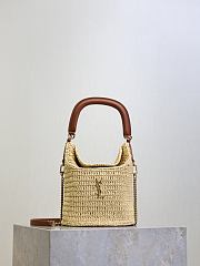 YSL Gaby Bucket Bag in Raffia - 19x17x15cm - 1