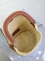 YSL Gaby Bucket Bag in Raffia - 19x17x15cm - 2
