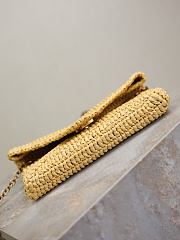 YSL Cassandre Chain Pouch In Beige and Leather - 19×12×3cm - 2