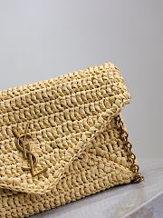 YSL Cassandre Chain Pouch In Beige and Leather - 19×12×3cm - 4