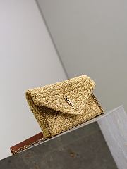 YSL Cassandre Chain Pouch In Beige and Leather - 19×12×3cm - 5
