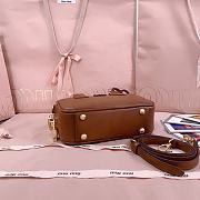 Miumiu Arcadie Small Leather Cognac - 19x13x6cm - 4