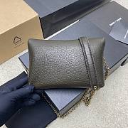 YSL Cassandre Chain Pouch In Lambskin Khaki - 19x12×3cm - 5