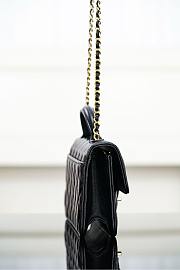 Chanel Clutch With Chain Shiny Lambskin Gold Tone Metal Black - 19x12x5cm - 6