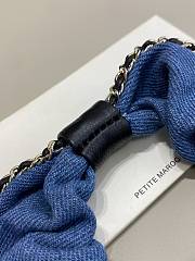 Chanel Denim Hair Scrunchie  - 3