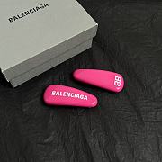 Balenciaga Holli Hair Clips Pink - 4
