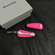 Balenciaga Holli Hair Clips Pink - 5