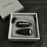Balenciaga Holli Hair Clips Black - 1
