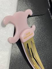 Celine Snap Hair Clip Light Pink - 5