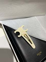 Celine Snap Hair Clip Off White - 1