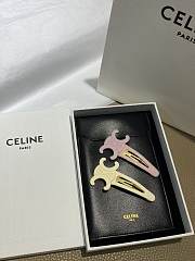 Celine Snap Hair Clip Off White - 3