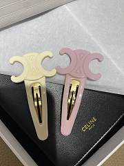 Celine Snap Hair Clip Off White - 5