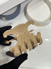 Celine Large Hair Claw in Acetate Beige - 2