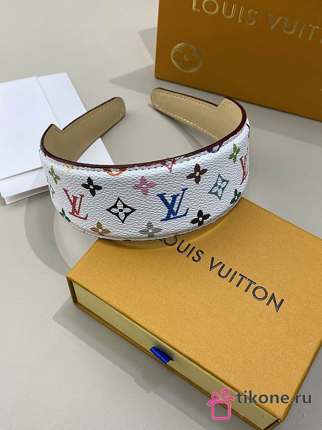 LVxTM Monogram Multicolor LV Outline Headband White M96120 - 1