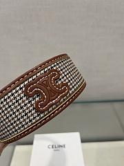 Celine Triomphe Headband Tan - 4