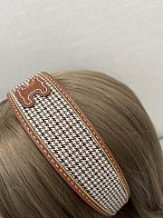 Celine Triomphe Headband Tan - 3
