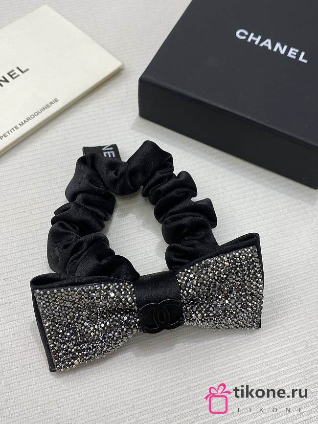 Chanel Hair Tie Black 20289 - 1