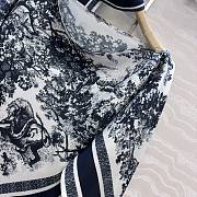 Dior Toile de Jouy Sauvage Dior Silk Top Ecru and Navy Blue Silk Twill - 4