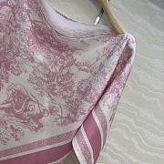 Dior Toile de Jouy Sauvage Dior Silk Top White and Candy Pink Silk Twill - 3