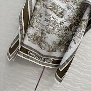 Dioriviera Toile de Jouy Sauvage Dior Silk Top White and Beige Silk Twill  - 5