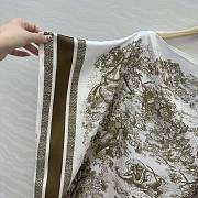 Dioriviera Toile de Jouy Sauvage Dior Silk Top White and Beige Silk Twill  - 6