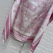 Dioriviera Toile de Jouy Sauvage Dior Silk Top White and Candy Pink Silk Twill  - 6