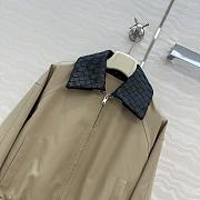 Bottega Veneta Fluid Cotton Twill Intrecciato Collar Blouson in Beige  - 5