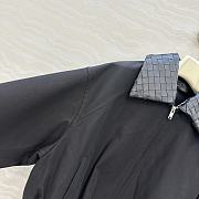Bottega Veneta Fluid Cotton Twill Intrecciato Collar Blouson in Black - 2