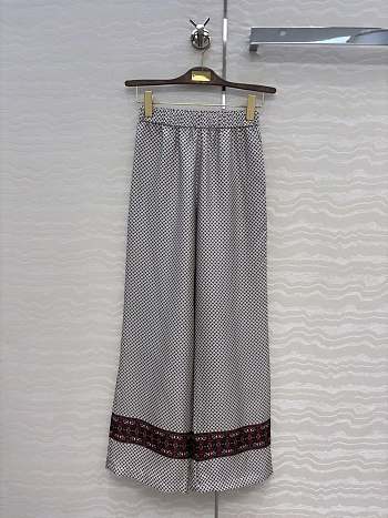 Loro Piana Valerio Printed Silk Twill Wide-Leg Pants in Multicoloured 