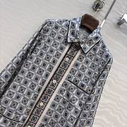 Loro Piana Lian Shirt  Silk Ivory Green Red - 2