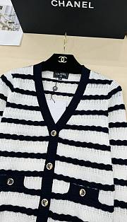 Chanel Striped Knitted Cardigan - 2