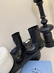 Prada Ankle Boots Leather in Black - 3