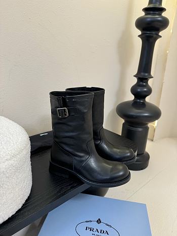 Prada Ankle Boots Leather in Black
