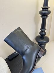 Prada Logo Ankle Boots Leather in Black - 5