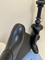 Prada Logo Ankle Boots Leather in Black - 4