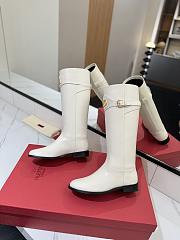 VLTN Vlogo Signature Calfskin Boot White 30mm - 4