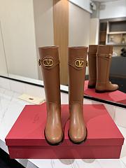 VLTN Vlogo Signature Calfskin Boot Brown 30mm - 3