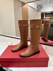 VLTN Vlogo Signature Calfskin Boot Brown 30mm - 6