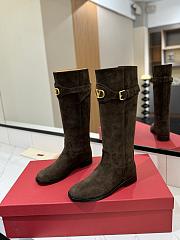 VLTN Vlogo Signature Suede Boot Brown 30mm - 6
