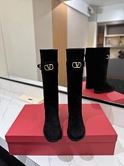 VLTN Vlogo Signature Suede Boot Black 30mm - 2