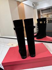 VLTN Vlogo Signature Suede Boot Black 30mm - 4