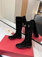 VLTN Vlogo Signature Suede Boot Black 30mm - 6