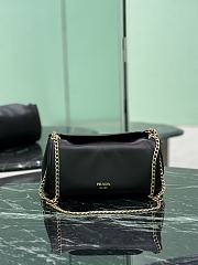 Prada Small Tumulte Nappa Leather Bag 1BD395 Black - 24×13×13cm - 4