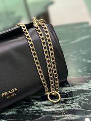 Prada Small Tumulte Nappa Leather Bag 1BD395 Black - 24×13×13cm - 6